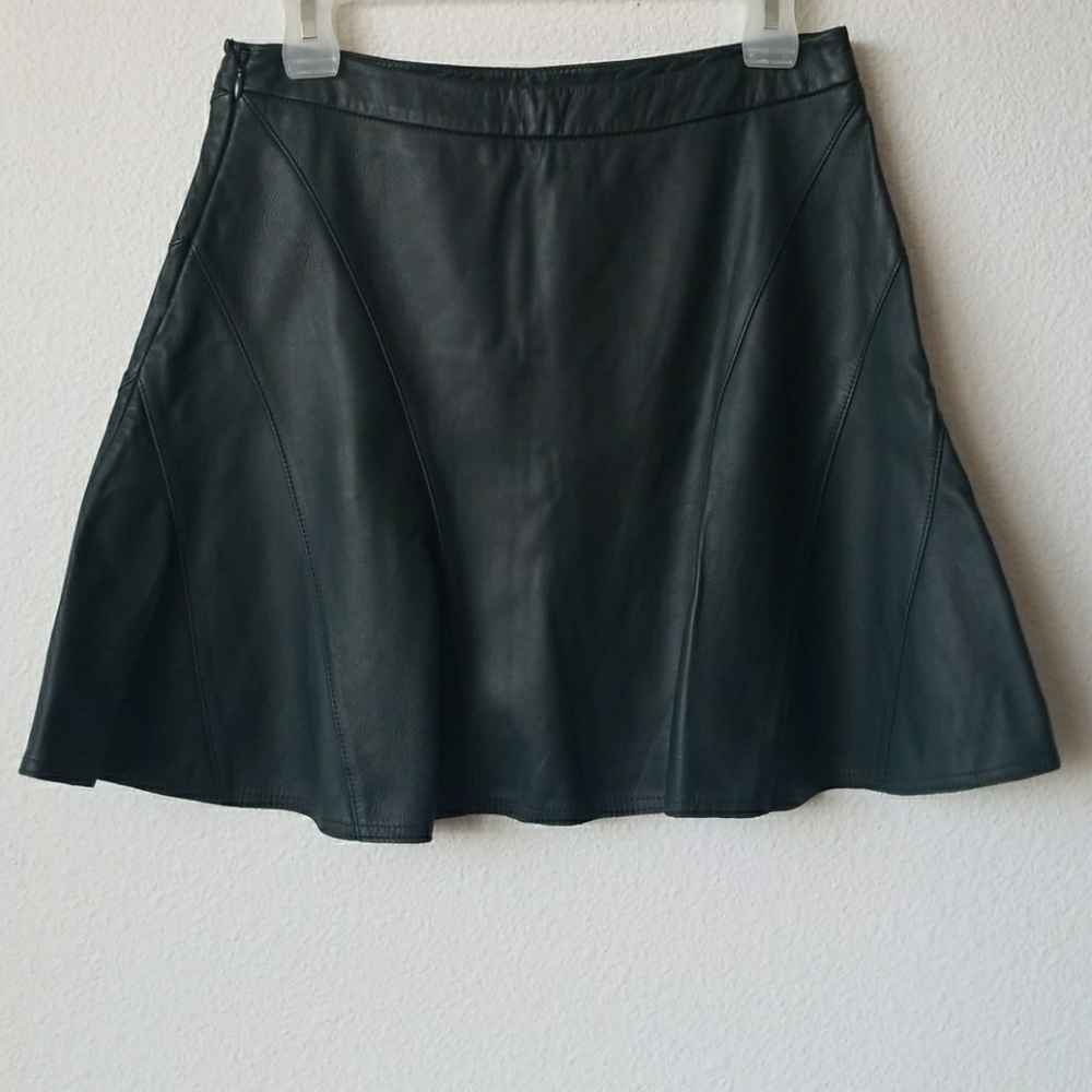 Derek Lam Intermix Lambskin Skirt